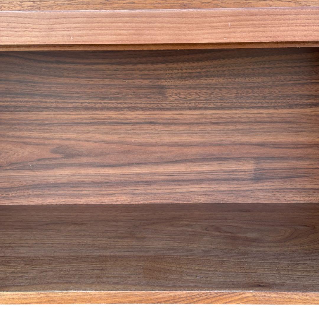 廃盤 希少 無印良品 ユニットシェルフ用 ボックス フラップ扉 ウォールナット