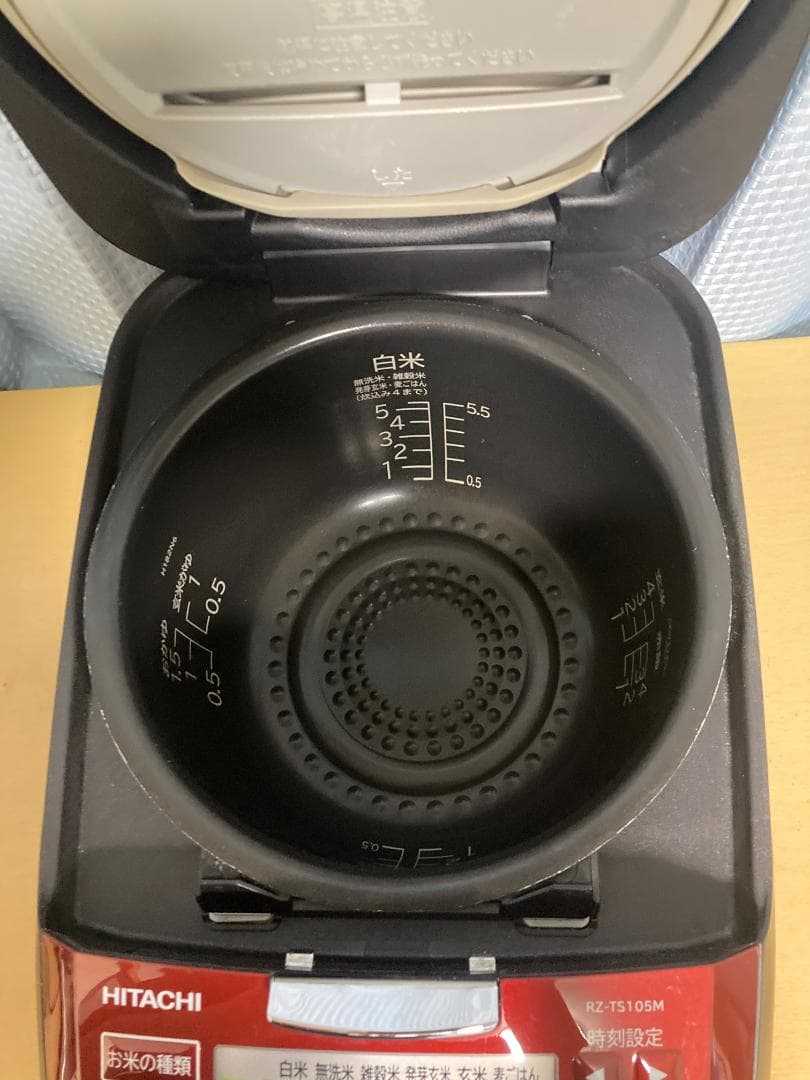 ★美品★２０２２年製　日立 RZ-TS105M IHジャー炊飯器　5.5合炊き