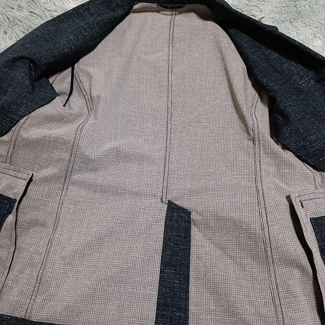 ジョゼフオム スーツ セットアップ クールドッツ ストレッチ ネイビー