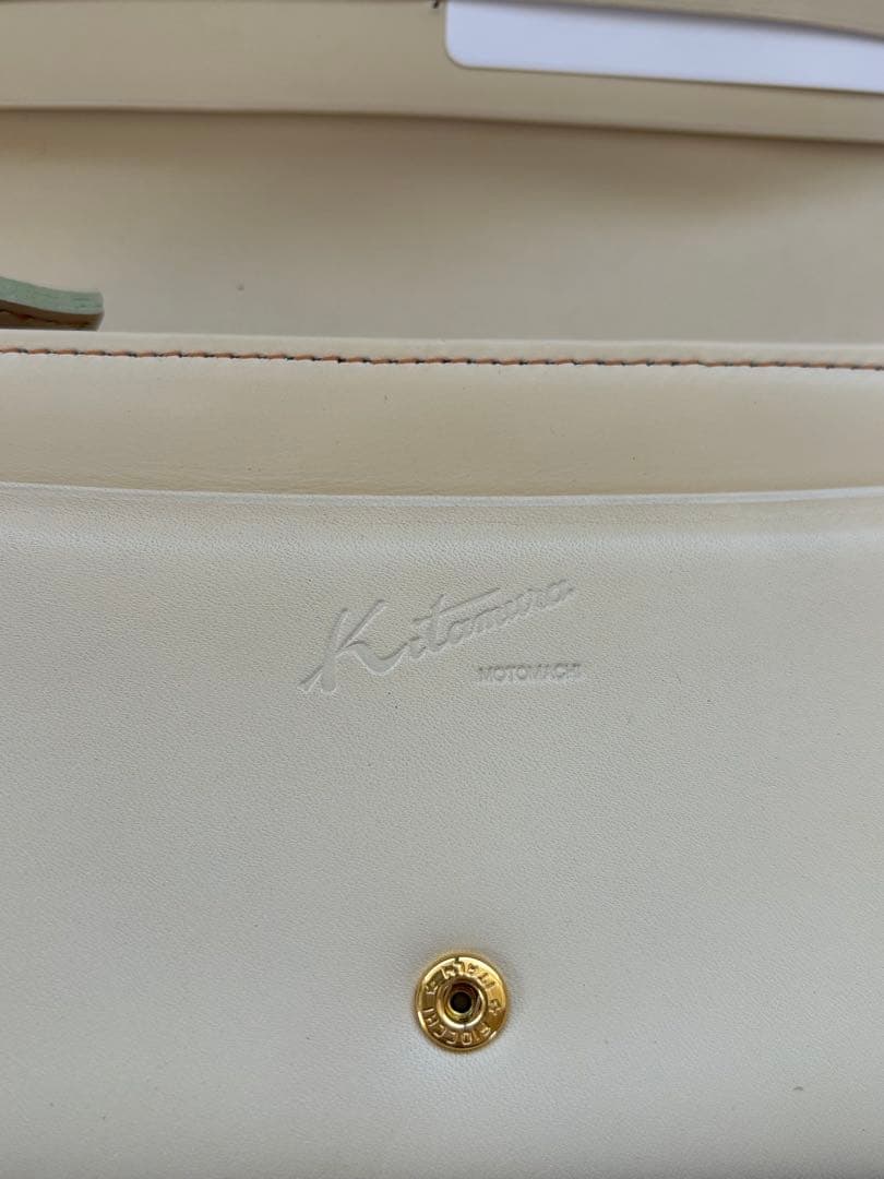 【新品未使用】キタムラ 長財布 花柄 ベージュ クリーム