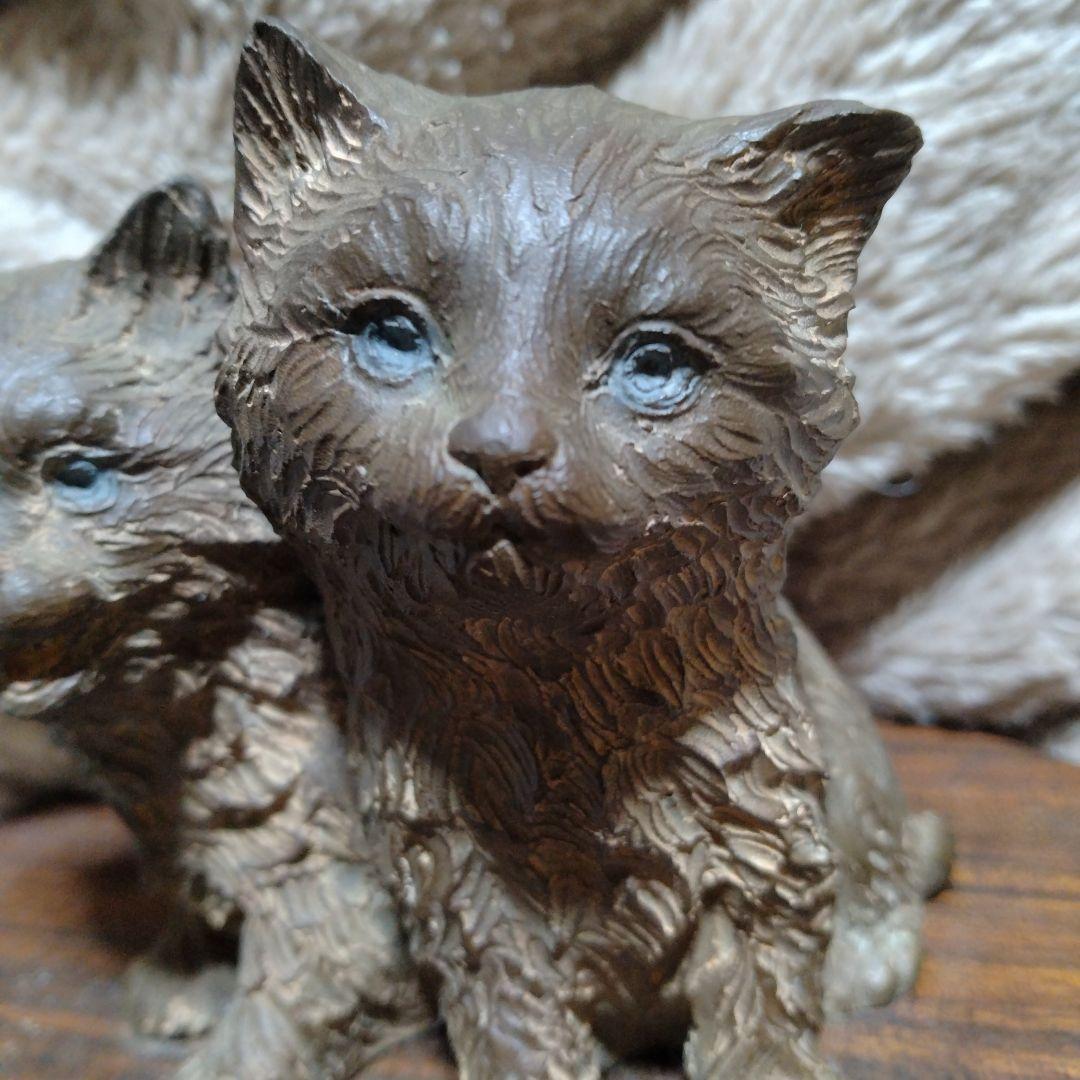 銅製の猫の置物♥