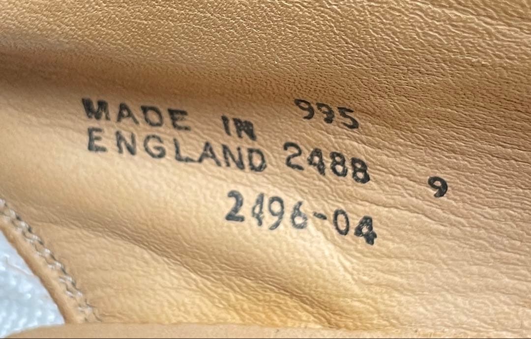 イギリス製 別注品 SOLOVAIR 3ホール レザーシューズ UK9 グリーン