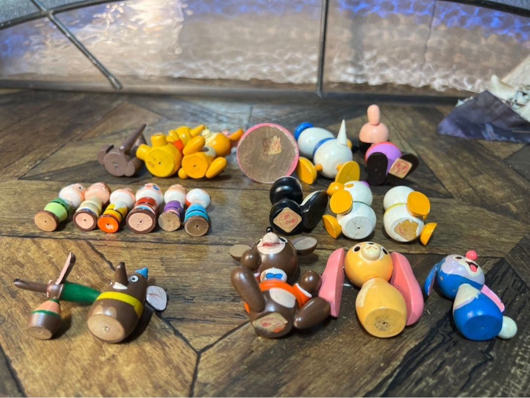 激レア 希少 ディズニー こけし セット 昭和レトロ 木製 人形 インテリア