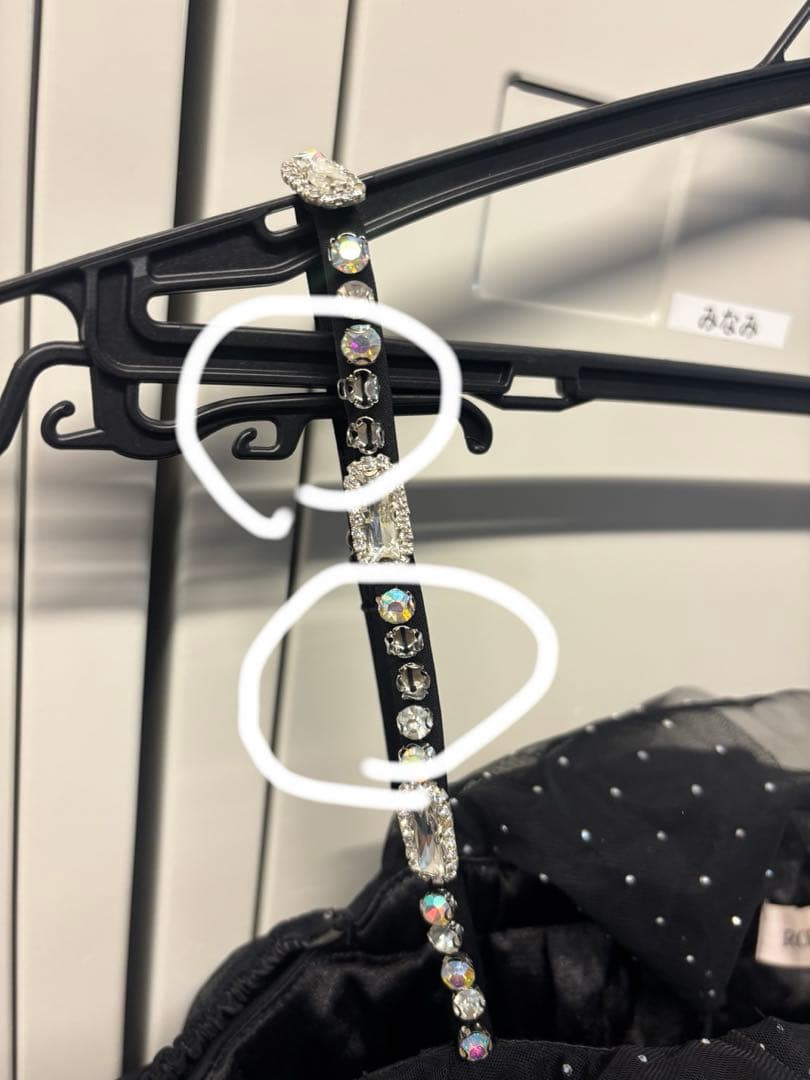 オフショルフリルチュールリボンセットアップ