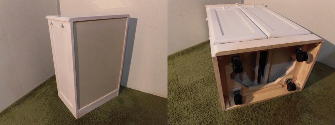 送料無料/展示品/アウトレット/新品★カントリー調★分別ダストボックス（2分別）