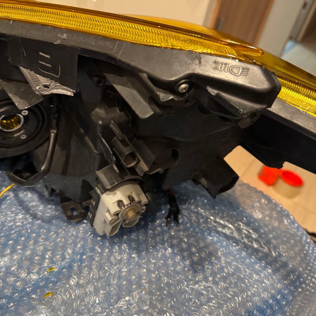 プリウス 30 純正 加工品 3連 イカリング付 前期 LED ヘッドライト