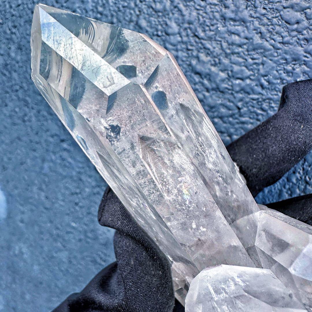 希少高透明度❗️マニカラン産レインボー☆ヒマラヤ水晶クラスター強いパワーA1410