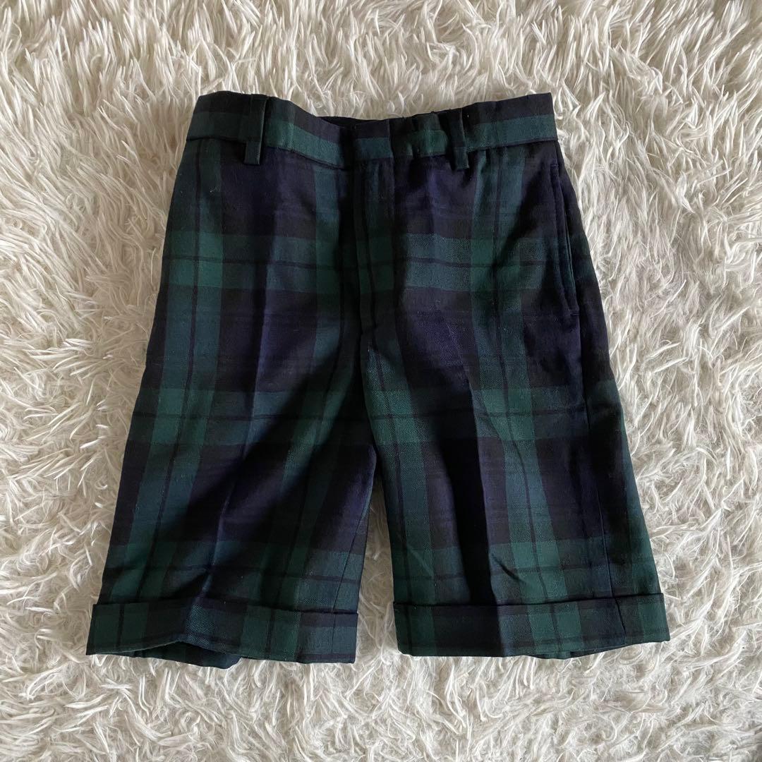 【美品】ラルフローレン　フォーマル4点セット　紺×ブラックウォッチ　120cm