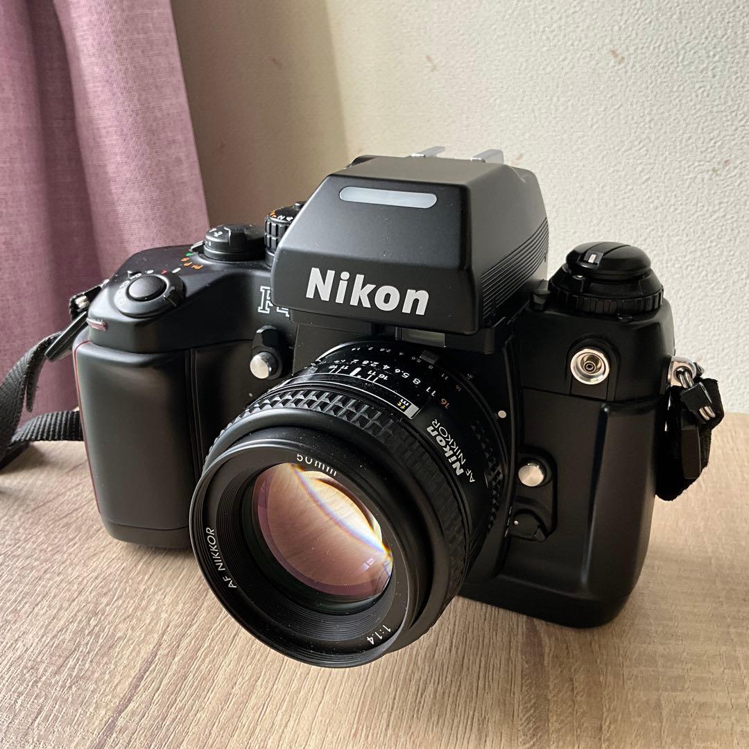 Nikon F4 AF ５０mm f1.4 Af24-50mmレンズ付き