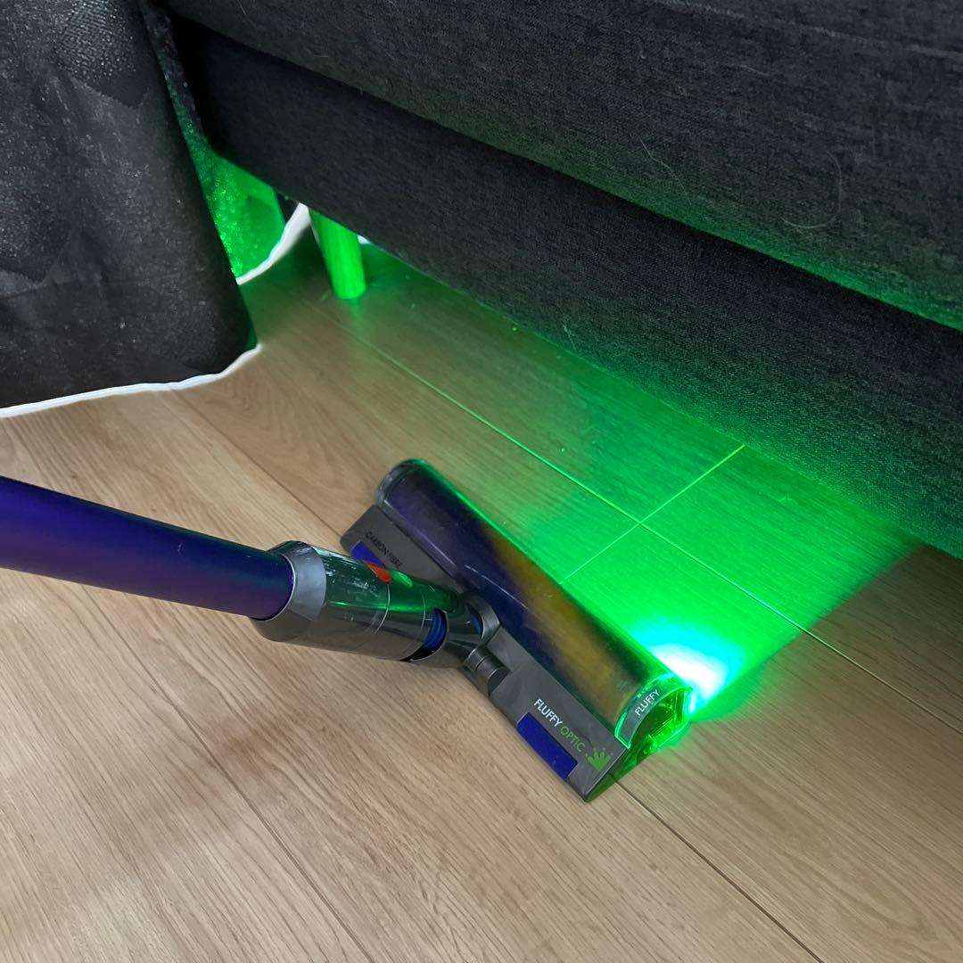 dyson SV18 レーザーヘッド、光るLEDノズル、純正スタンド