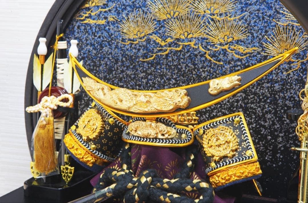 【新品未使用】恵月人形本舗 五月人形 コンパクト 兜 ケース飾り 伊達政宗