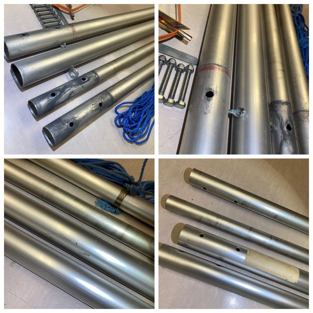 鯉のぼり ポール 9m / 10m 矢車 回転球 セット　シングルパイル 展示用