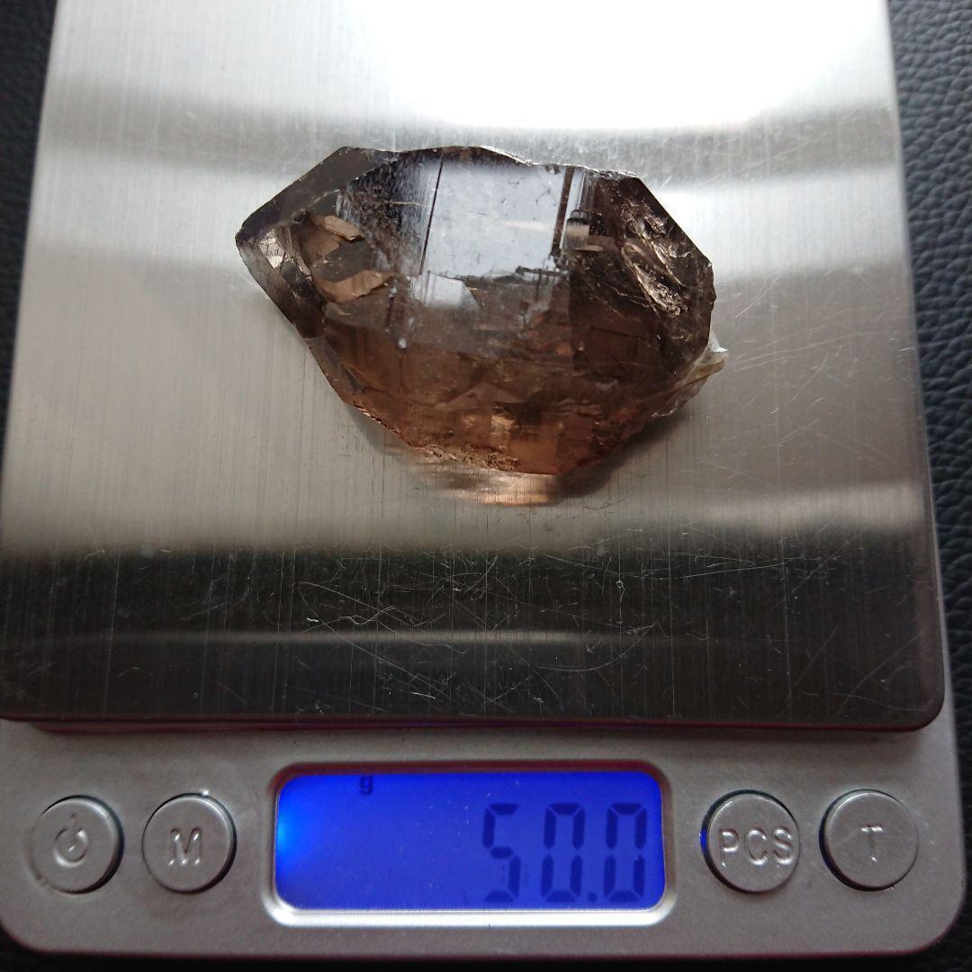 ガウリシャンカール産 スモーキークォーツ ダブルポイント カテドラル