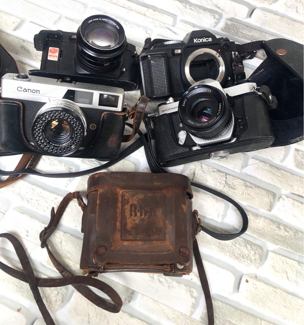 キャノン、コニカなどまとめて5台ジャンク(A166)