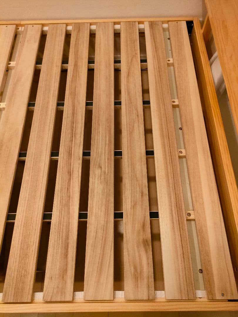 天然無垢材 すのこベッドフレーム Dサイズ