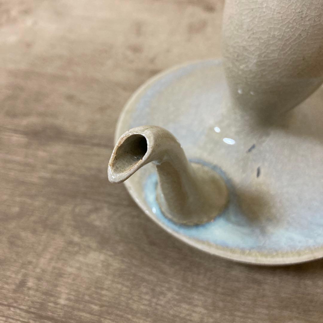 遠州七窯　奈良赤虜焼　香柏窯　尾西樂斎　楽斉　酒器　徳利