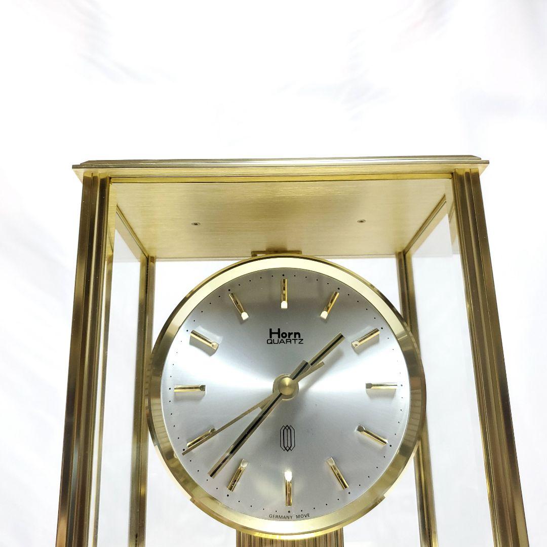 Horn Quartz GERMANY MOVE 置時計 金色 ゴールド お洒落