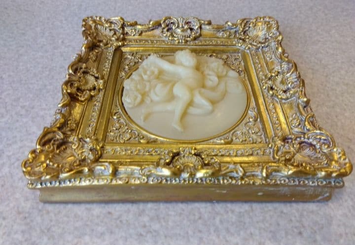 ★ゴールドが豪華★エンジェル★天使★レリーフ★額縁★デコ★