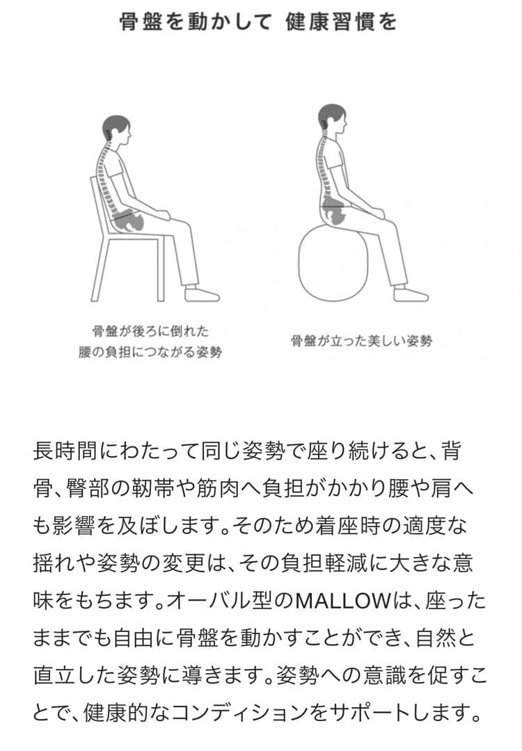 エクササイズグッズ &MEDICAL MALLOW oval Balance Ball
