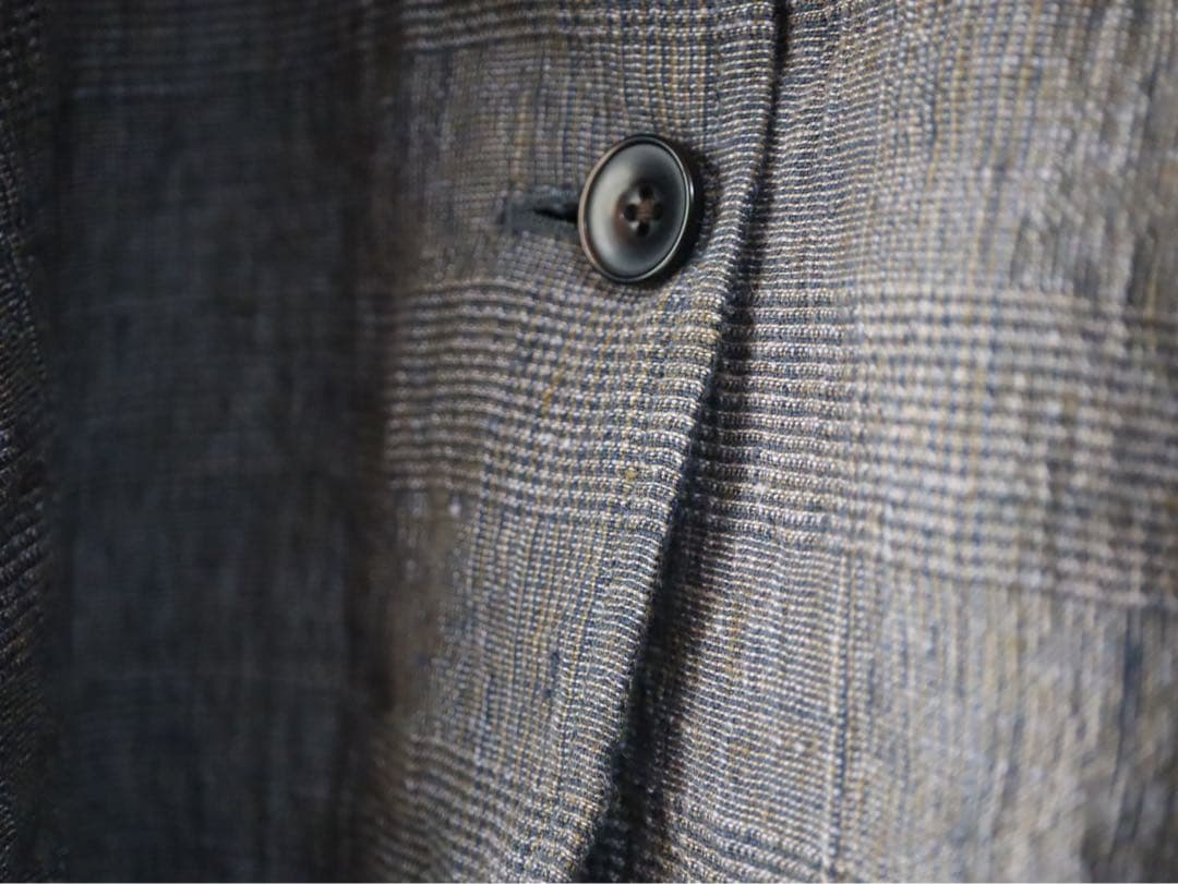 ジャーナルスタンダードラックス グレンチェックリネン コモドジャケット