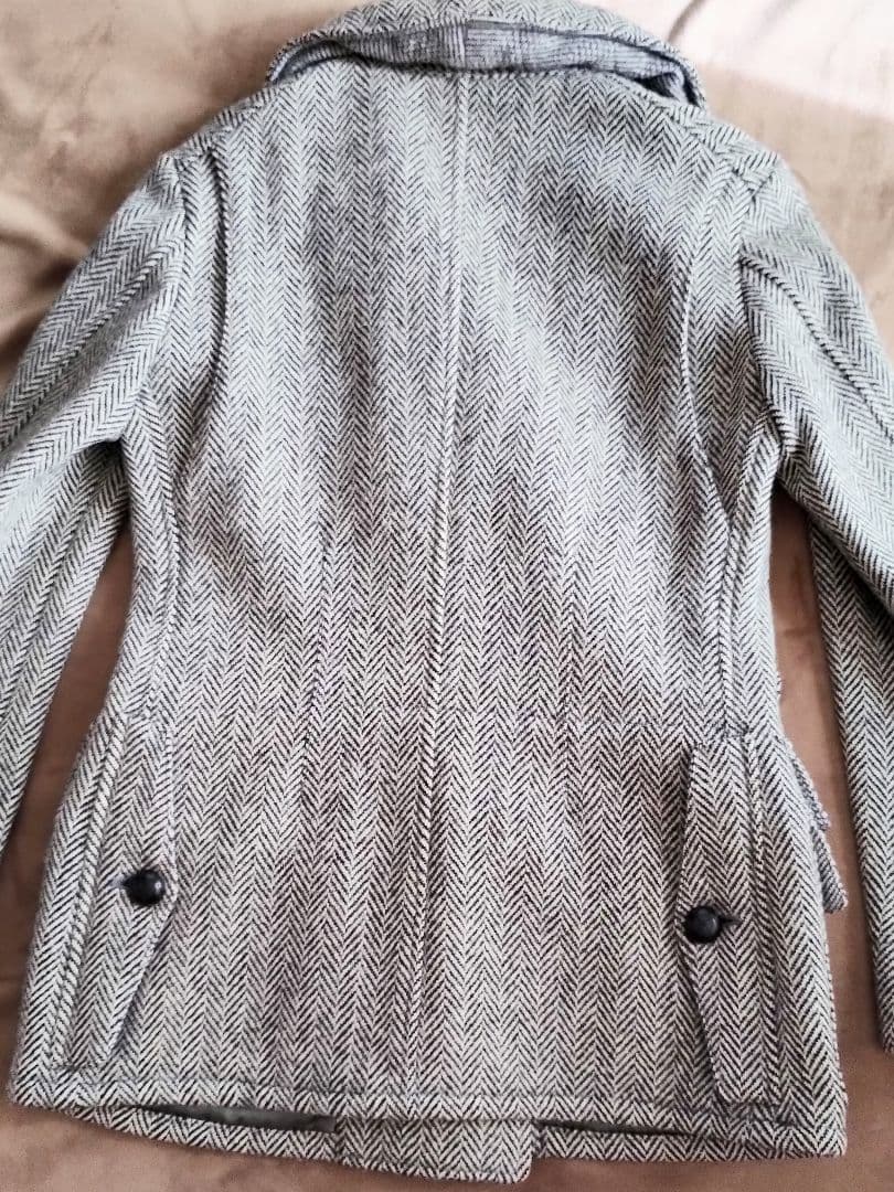 Harris Tweed ＊ TOKITO ウール100％ コート フード付き