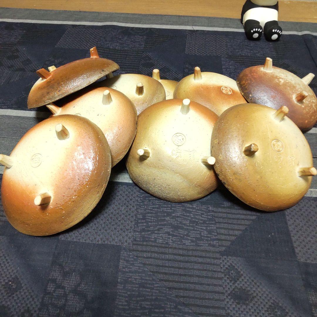 ミツ脚 小皿 9枚 備前焼 109