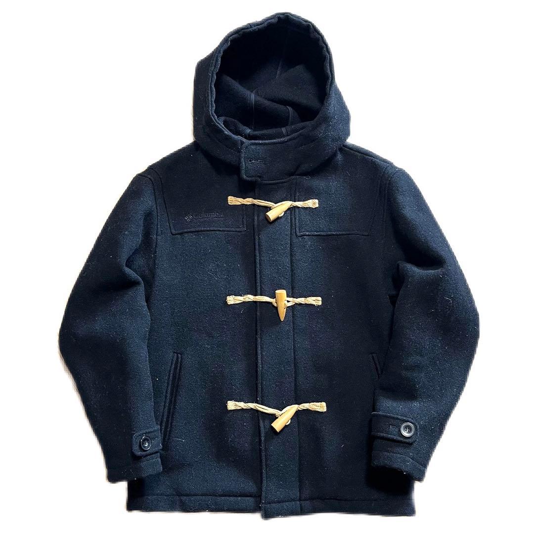 古着 90's コロンビア ショート ダッフルコート ウールジャケット 黒