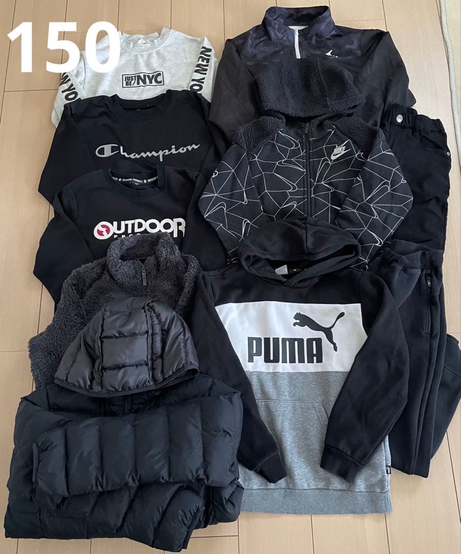 【まとめ売り】NIKE/Puma/adidas/UNIQLO ダウン パーカー等