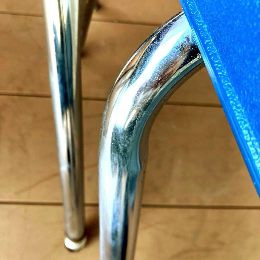 【Tks】①VIRCO社製 スタッキングチェア 4脚セット