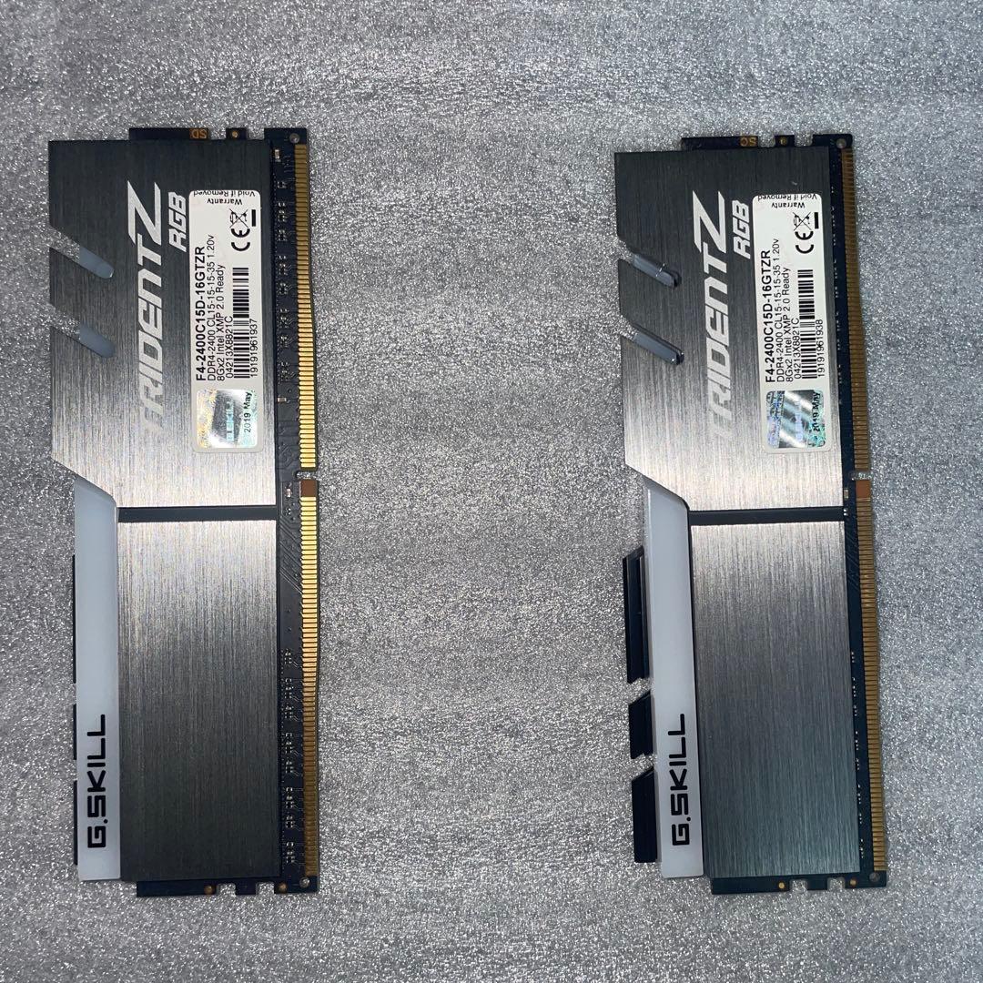 G.SKILL Trident Z RGB DDR4 メモリ　8GB× 2枚
