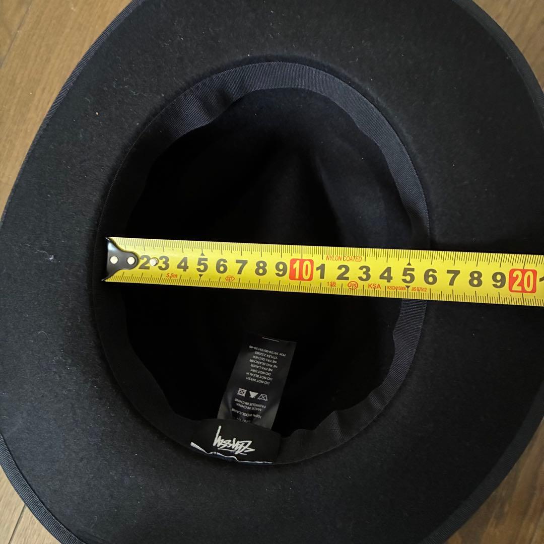 レア STUSSY ウールハット 中折れ ステットソン ボルサリーノ