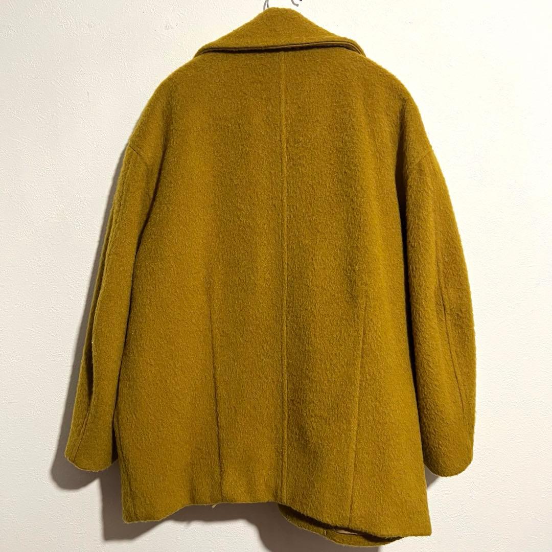 キャサリン様 clane OVER LINE DOUBLE COAT イエロー