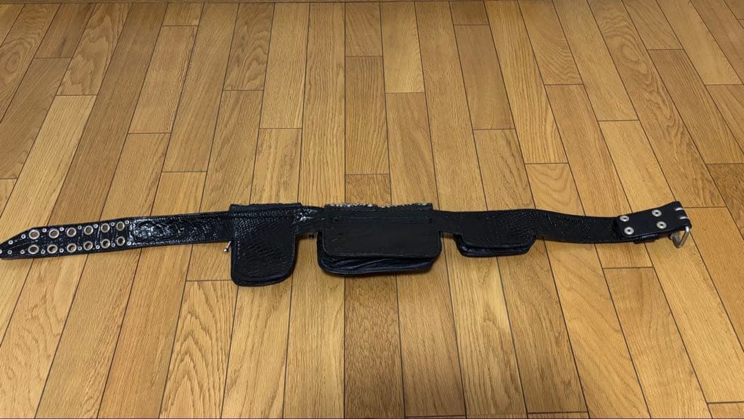 バッグ Kmrii hip bag CRAZY SILVER STUDDED