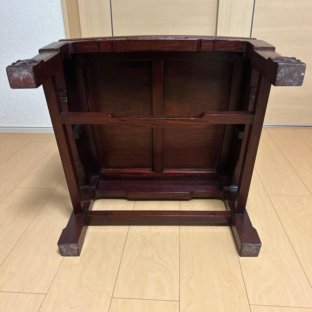 ①希少✨中国美術 唐木家具 アームチェア 椅子 無垢材 民藝 最高級