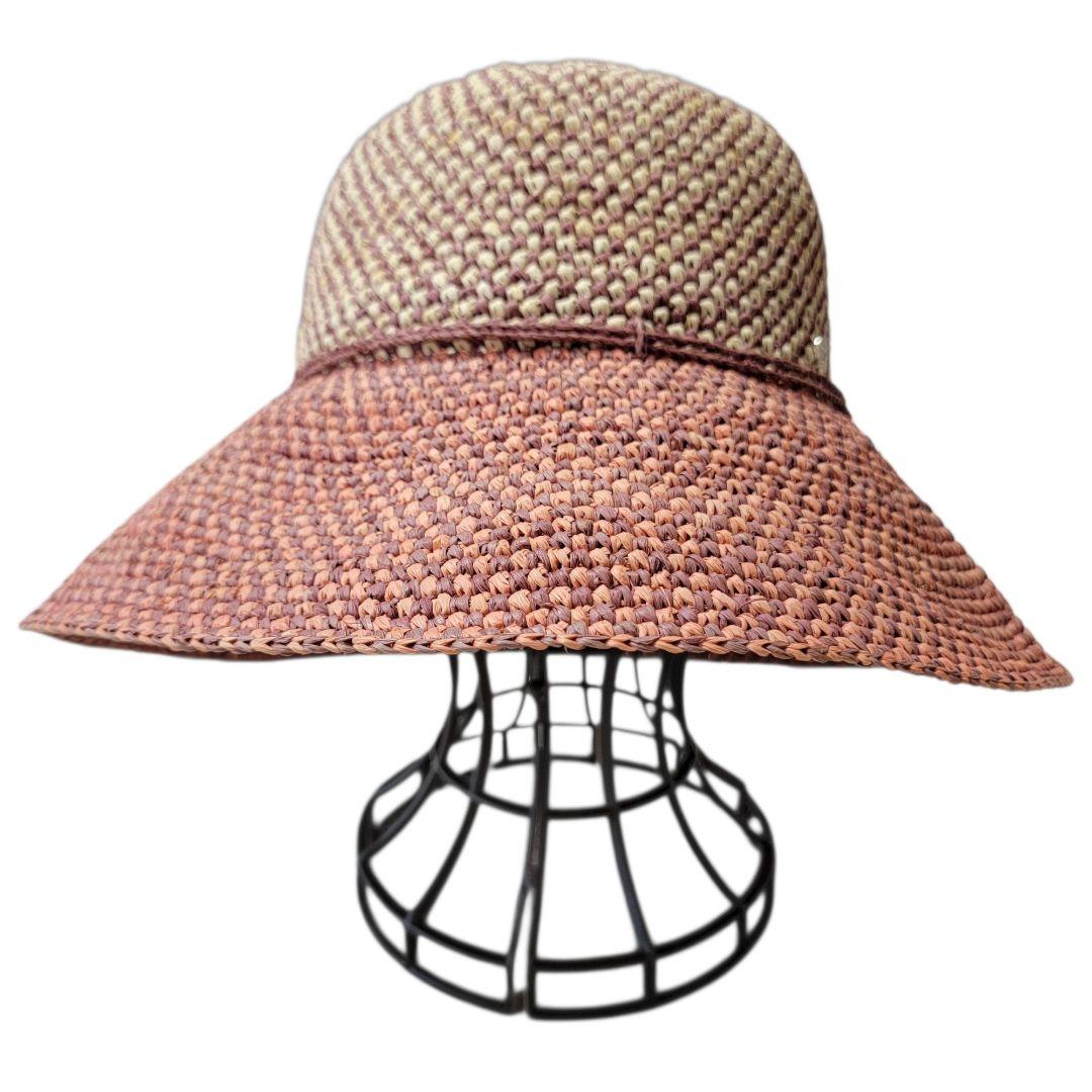 美品 バイカラー ヘレンカミンスキー PROVANCE8 ラフィアハット