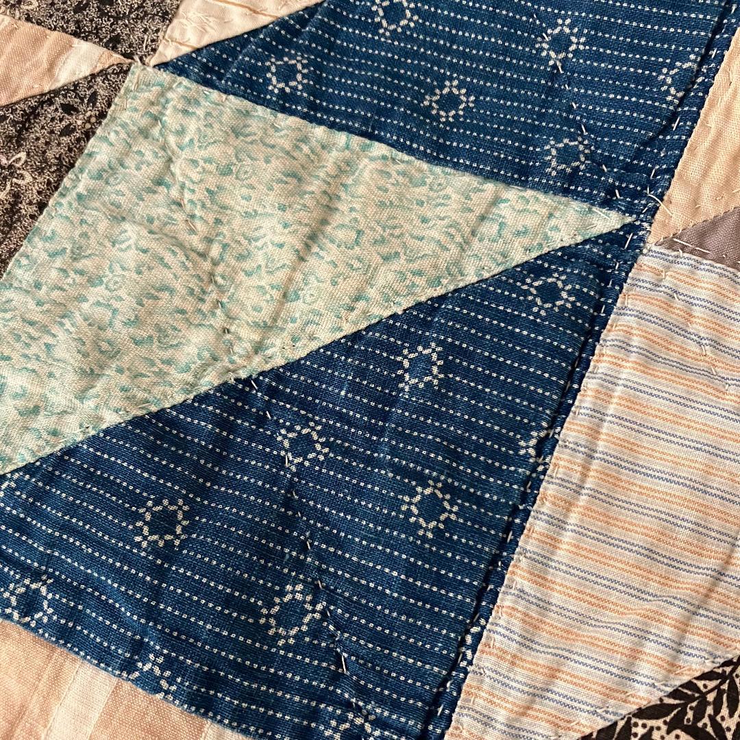 アンティーク アメリカ ビンテージ 1940〜50年代 パッチワーク大判キルト