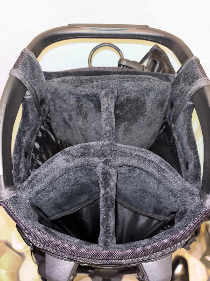 【美品】アッソブ キャディバッグ AS2OV GOLF BLACK 黒