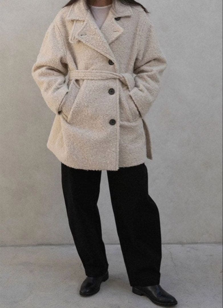 新年セール　OHOTORO コートミドル　2way Half Coat