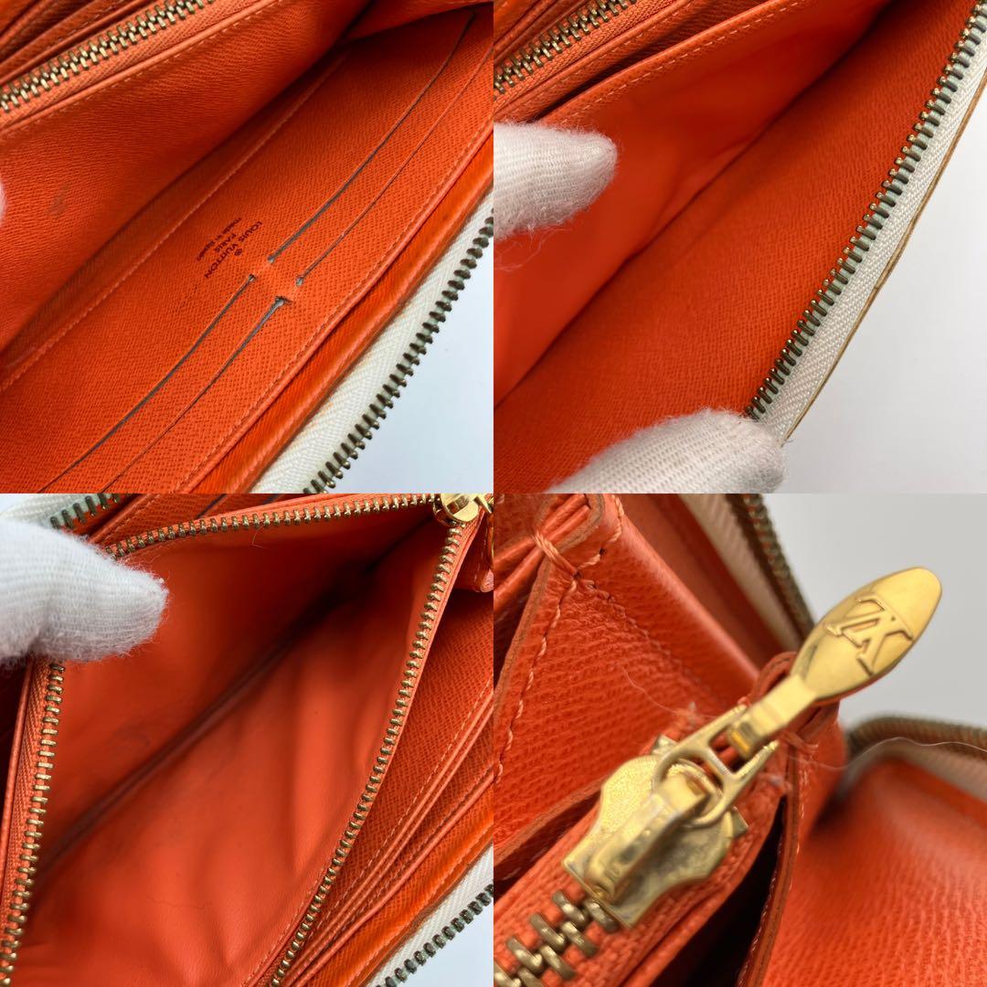 人気✨良品✨ルイヴィトン マルチカラー ジッピーウォレット 白系×オレンジ系