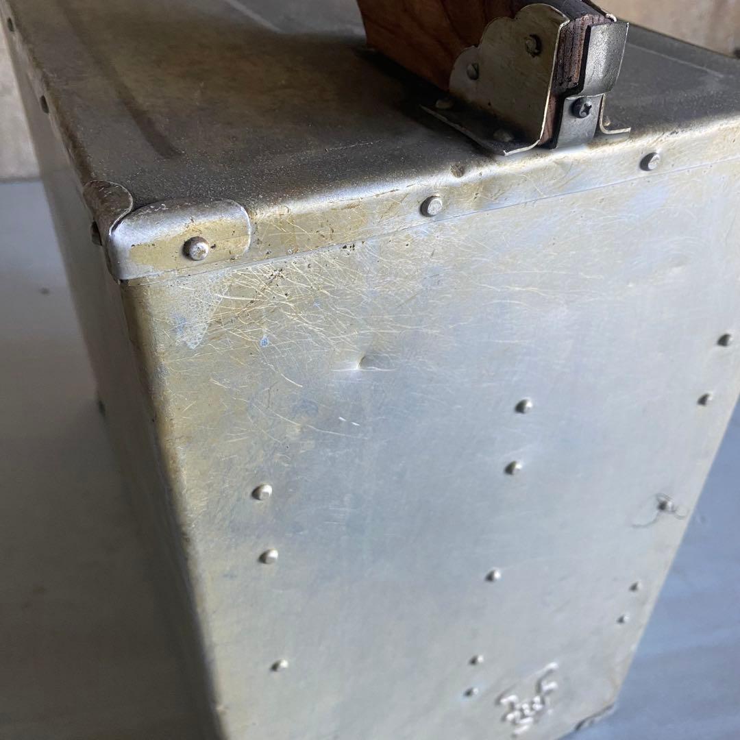 岡持ち　おかもち　横長　大型　昭和レトロ　ヴィンテージ　レトロ　古道具　⑤