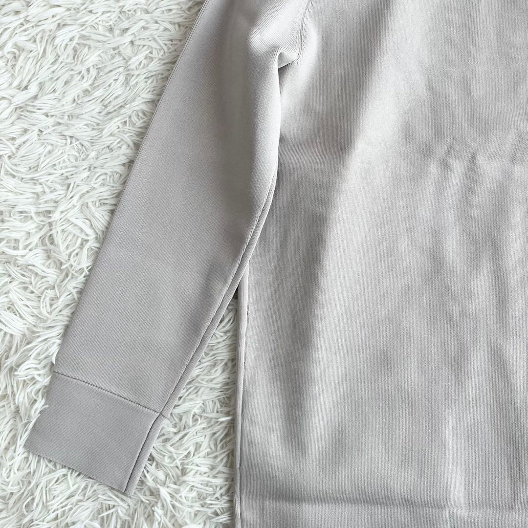 【新品タグ付】ソージュ　ロングニットジャケット　ライトグレー　ロング丈