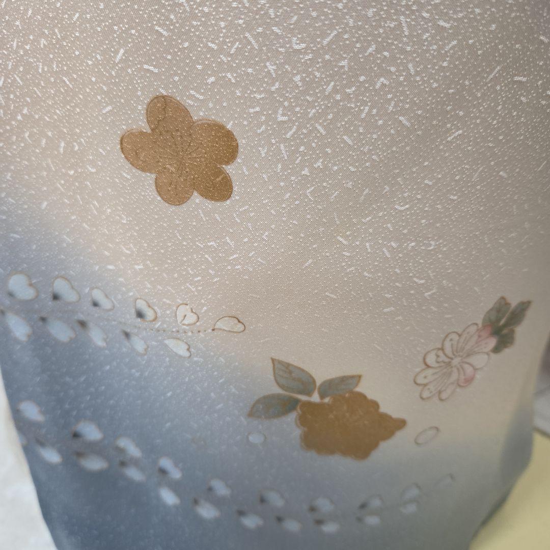 スワトウ刺繍、辻ケ花文様訪問着4点フルセット、着物、袋帯、帯締め、帯揚げ