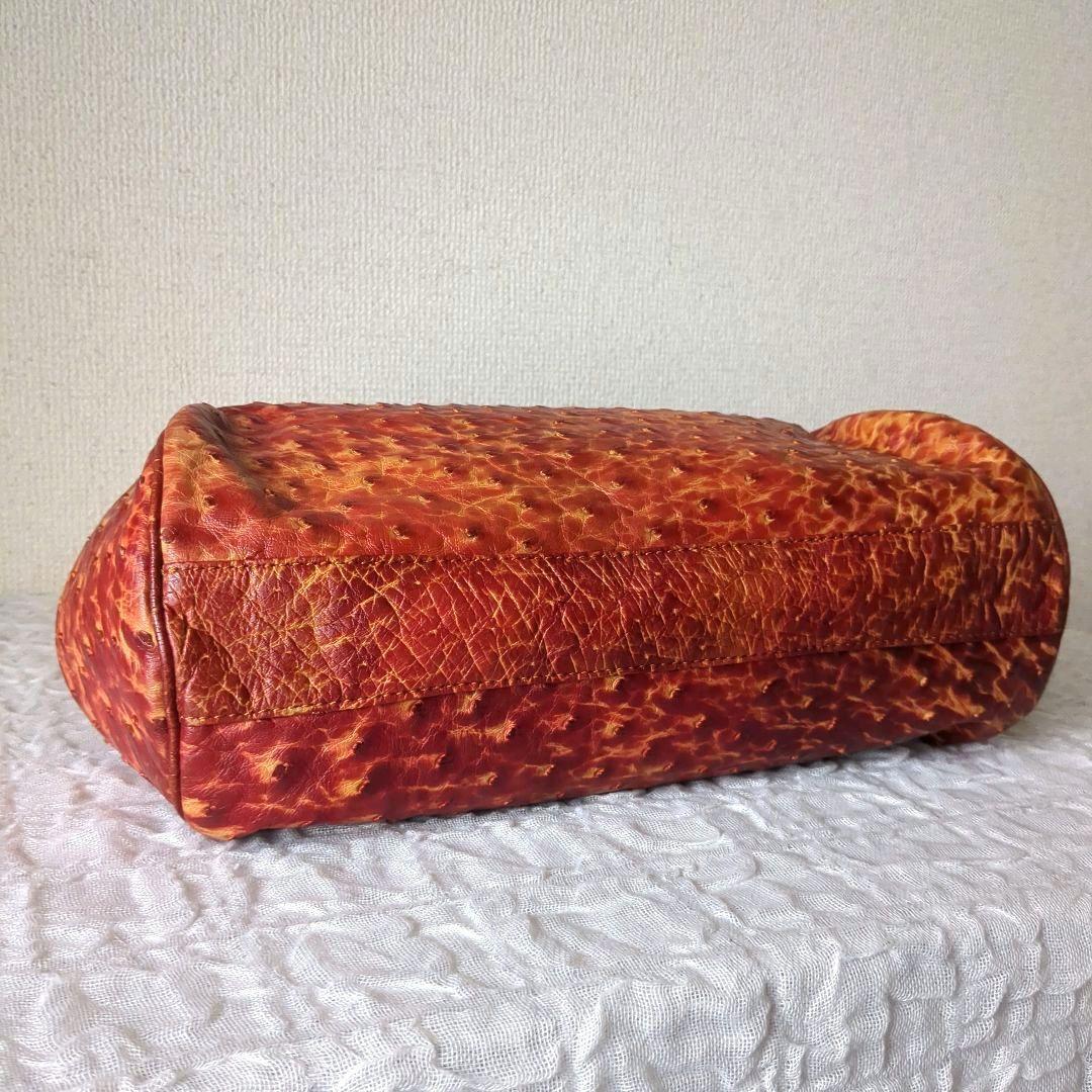 IBIZA/イビザ　希少✨️　オーストリッチ　特殊染め加工　バッグ