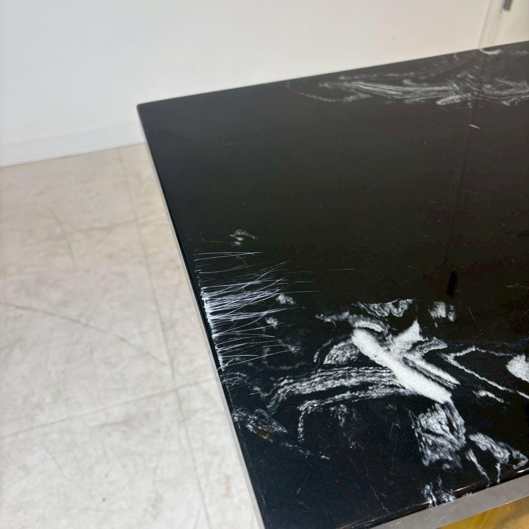 大理石テーブル　天然石テーブル　店舗什器　飲食店　大理石　金属脚 2/2