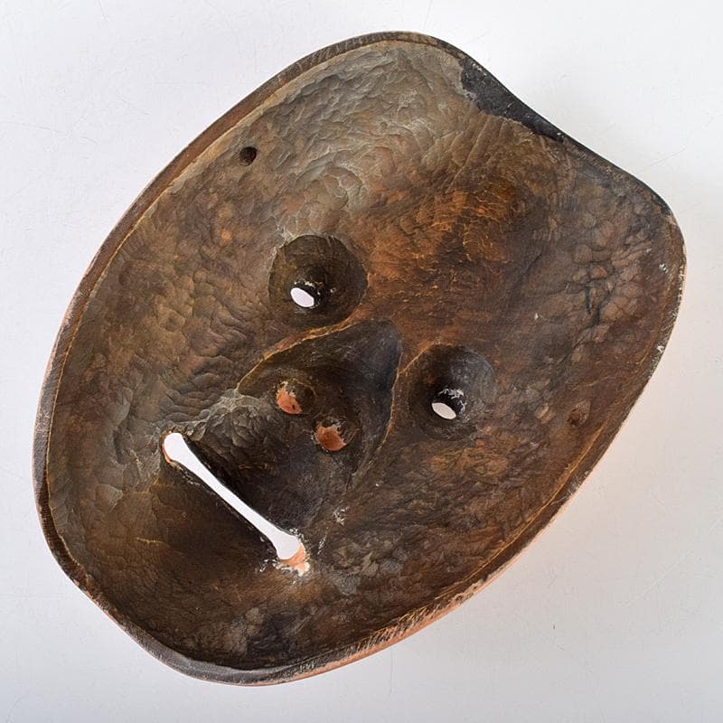 能面　能楽　雅楽　木彫　怪士　V　R9493