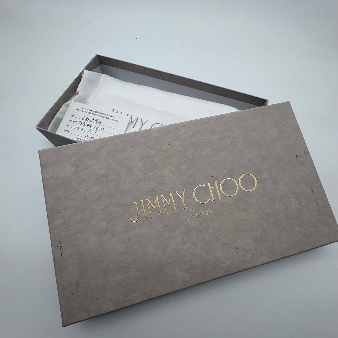 未使用箱付　ジミーチュー　長財布　スタッズ　ゴールド