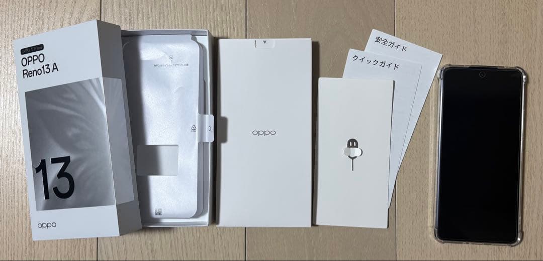 OPPO Reno 13 A ルミナスネイビー 本体 ケース＆フィルム付き