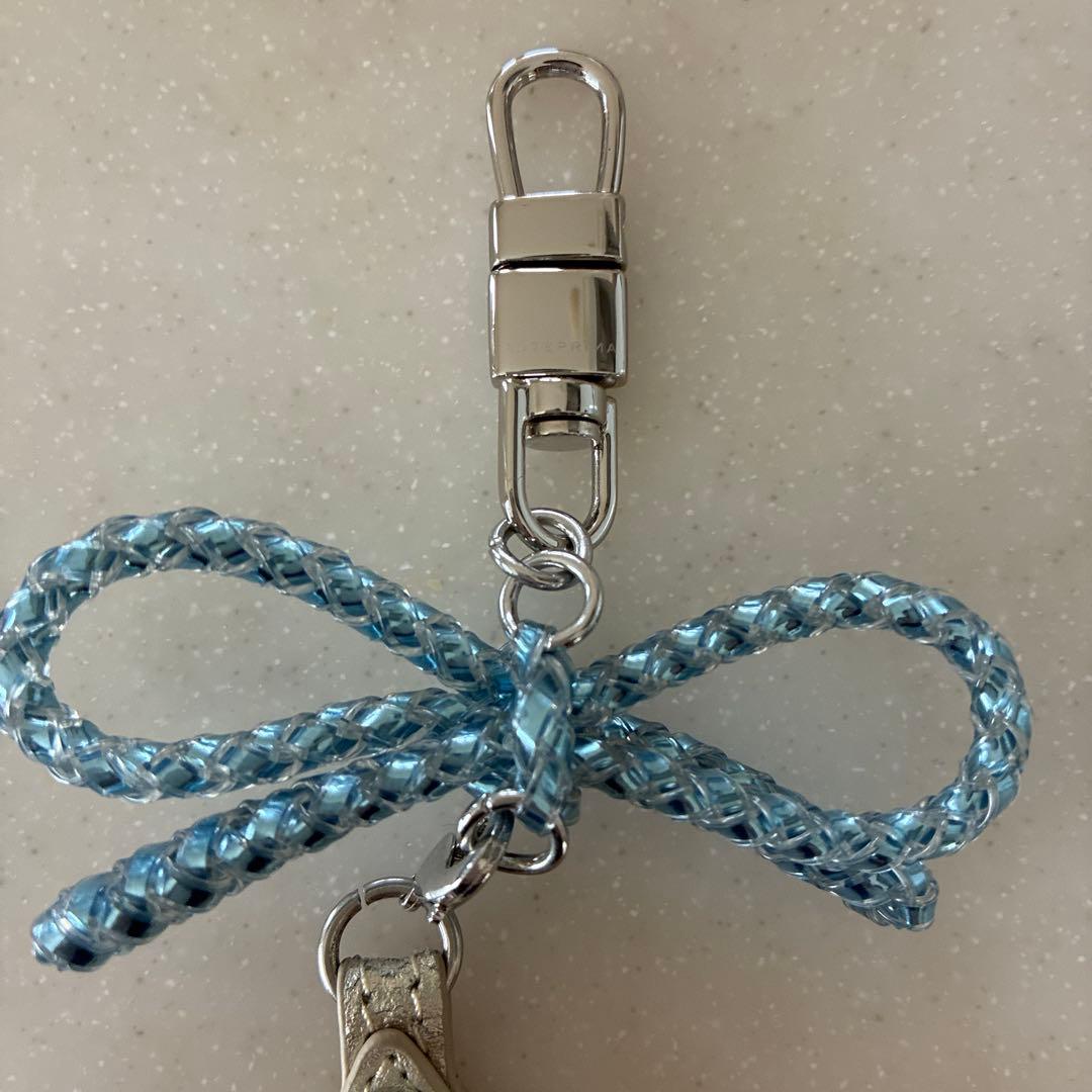 【美品】ANTEPRIMA 星型チャーム ラ ミア シェルタ ブルーシルバー