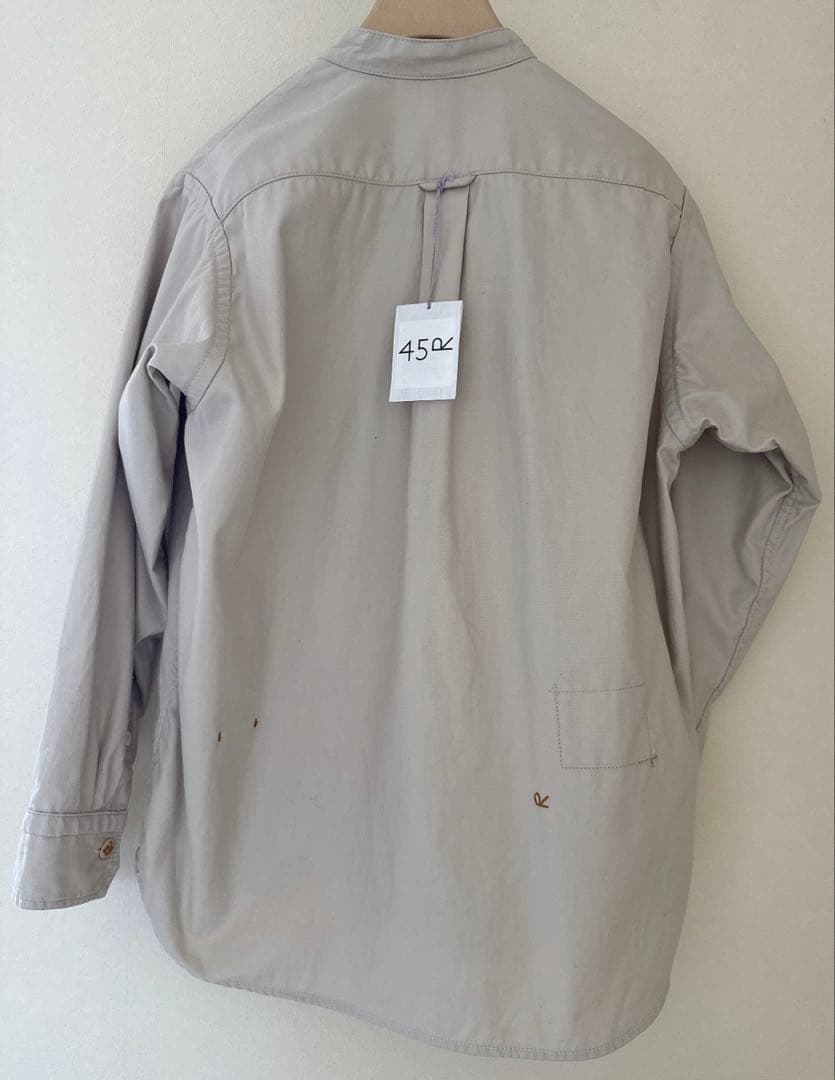 【新品未使用】45R 薄バックサテンの908ニームシャツ