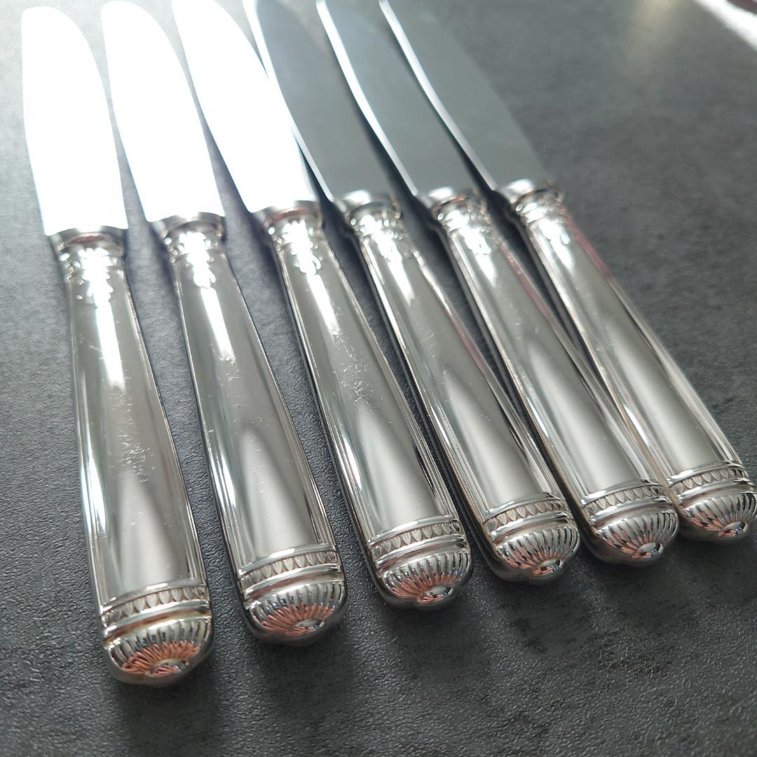 希少 クリストフル マルメゾン デザートナイフ 6点 変色あり